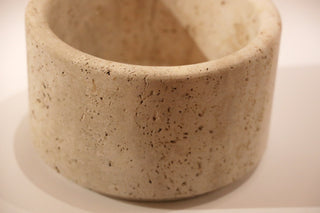 Lèon Travertine Bowl (L) Ø 25 x H 15 cm