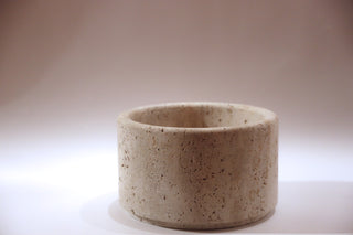 Lèon Travertine Bowl (L) Ø 25 x H 15 cm