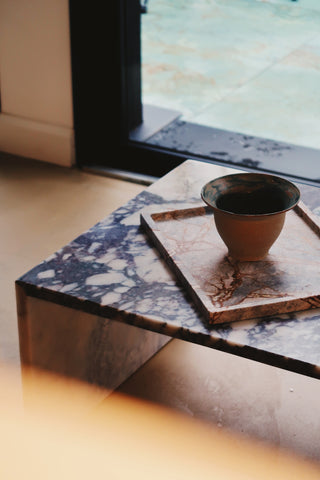 Coffee table Zoe - Marble Calacatta Viola