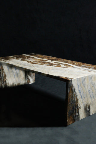 Coffee table Zoe | Blue Jeans Marble