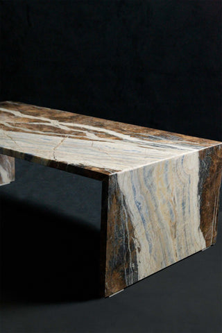 Coffee table Zoe | Blue Jeans Marble
